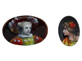 ANTIQUE FRENCH LIMOGES ENAMEL MINIATURE PLAQUES