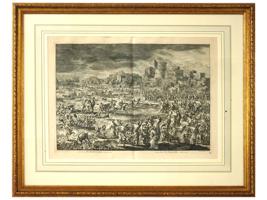 ANTIQUE 18TH C BIBLICAL ETCHING BY JOHANNES LUYKEN