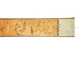 ANTIQUE CHINESE PAINTING SCROLL WITH WITH BOX