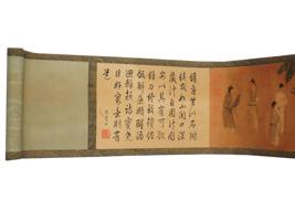 ANTIQUE CHINESE PAINTING SCROLL WITH WITH BOX