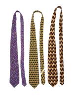 PATTERNED SILK NECK TIES BY ARMANI AND ZEGNA