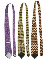 PATTERNED SILK NECK TIES BY ARMANI AND ZEGNA