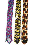 PATTERNED SILK NECK TIES BY ARMANI AND ZEGNA