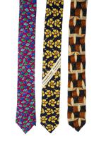 PATTERNED SILK NECK TIES BY ARMANI AND ZEGNA