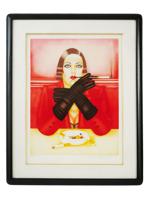 AMERICAN LADY PORTRAIT SERIGRAPH BY SHIMON OKSHTEYN