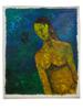 INDIAN FEMALE NUDE OIL PAINTING BY AKBAR PADAMSEE PIC-0