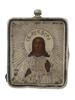 ANTIQUE RUSSIAN ORTHODOX ICON IN 84 SILVER RIZA PIC-2