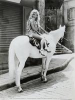 1965 PHOTOGRAPH OF GINA LOLLOBRIGIDA ON HORSEBACK