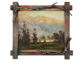 CONTEMPORARY RIVER LANDSCAPE OIL PAINTING ART FRAME