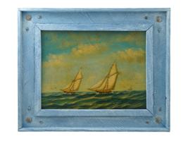 CONTEMPORARY SEASCAPE GICLEE PRINT ON CANVAS FRAMED