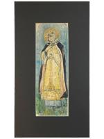 MIKHAIL NESTEROV RUSSIAN WATERCOLOR PAINTING ST OLGA