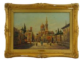 ANTIQUE PAINTING BY ENGLISH ARTIST HENRI CARNIER