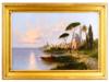 ROMANIAN D GHYKA ANTIQUE LANDSCAPE OIL PAINTING PIC-0