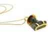 AMERICAN GOLD PLATED JADE BUDDHA PENDANT NECKLACE PIC-4
