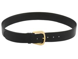 VINTAGE ITALIAN BLACK LEATHER BELT BY GUCCI