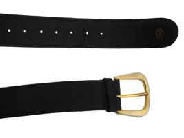 VINTAGE ITALIAN BLACK LEATHER BELT BY GUCCI