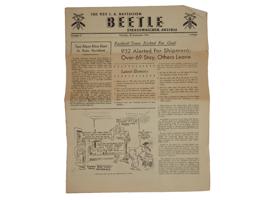 1945 THE 932 FA BATTALION BEETLE AUSTRIA NEWSPAPER