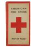 WWII NAZI GERMAN ERA AMERICAN RED CROSS MAP OF PARIS PIC-0