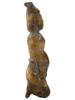 CHINESE CARVED BROWNISH JADE FIGURE OF KNEELING WOMAN PIC-4