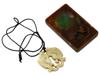 LOT OF WHITE FISH JADE PENDANT AND IMPRESSED SEAL PIC-1