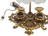 BRONZE HOLLYWOOD REGENCY TABLE LAMP W INKWELL PIC-8