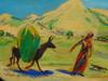 ARMENIAN PAINTING BY MARTIROS SARYAN WOMAN W DONKEY PIC-1