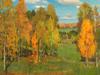 RUSSIAN PAINTING BY STANISLAV ZHUKOVSKY GOLDEN AUTUMN PIC-1