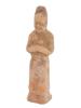 CHINESE HAN DYNASTY STYLE FEMALE POTTERY FIGURINE PIC-0