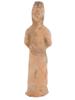 CHINESE HAN DYNASTY STYLE FEMALE POTTERY FIGURINE PIC-3