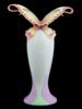 VINTAGE FRANZ JEN WOO PORCELAIN BUTTERFLY VASE PIC-0