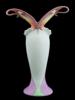 VINTAGE FRANZ JEN WOO PORCELAIN BUTTERFLY VASE PIC-2