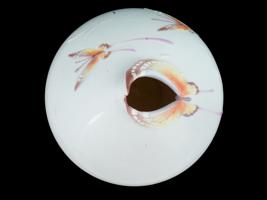 VINTAGE FRANZ JEN WOO PORCELAIN BUTTERFLY VASE