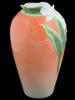 VINTAGE FRANZ WEI XUEI MEI PORCELAIN WHITE GINGER VASE PIC-4