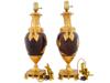 EUROPEAN ORMOLU PATINATED BRONZE VASE FORM LAMPS PIC-2