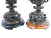 PAIR OF ANTIQUE JAPANESE MEIJI PERIOD BRONZE LAMPS PIC-11