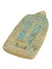 ANCIENT GRAND TOUR ERA EGYPTIAN FAIENCE AMULET PLAQUE PIC-1