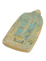 ANCIENT GRAND TOUR ERA EGYPTIAN FAIENCE AMULET PLAQUE