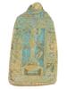 ANCIENT GRAND TOUR ERA EGYPTIAN FAIENCE AMULET PLAQUE PIC-0