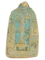 ANCIENT GRAND TOUR ERA EGYPTIAN FAIENCE AMULET PLAQUE