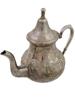 ANTIQUE MOROCCAN BERRADA BROTHERS SILVER PLATED TEAPOT PIC-0