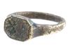 ANCIENT ROMAN BRONZE RING WITH MILITARY ENGRAVINGS PIC-2