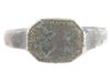 ANCIENT ROMAN BRONZE RING WITH MILITARY ENGRAVINGS PIC-1