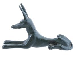 ANCIENT EGYPTIAN JACKAL ANUBIS BRONZE REPRODUCTION