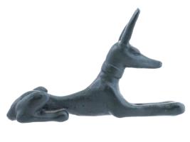 ANCIENT EGYPTIAN JACKAL ANUBIS BRONZE REPRODUCTION