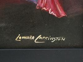 ATTR TO LEONORA CARRINGTON SURREAL BRITISH OIL PAINTING