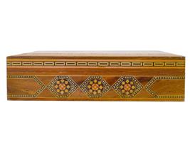 LARGE SYRIAN DAMASCUS MARQUETRY CASKET BOX