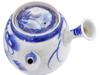 FOUR ANTIQUE SEMI PORCELAIN BLUE WHITE TEAPOTS PIC-9