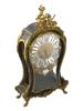 ANTIQUE FRENCH ROCOCO BOULLE INLAID CLOCK CA 1890 PIC-1