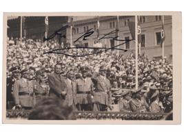 WWII ERA NAZI GERMAN ROBERT LEY AT TRIAL PHOTO SIGNED