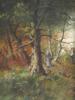 ATTR TO RENE GOURDON FRENCH LANDSCAPE OIL PAINTING PIC-1